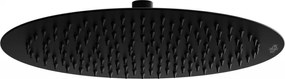 Mexen sprchová nerezová hlavica Round 30 cm, čierna, 79230-70