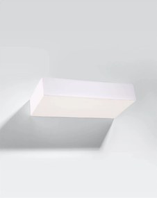 Nástenné svietidlo Taugan, 1x biele keramické tienidlo