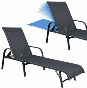Záhradné lehátko s nastaviteľným operadlom – ideálne na relaxáciu