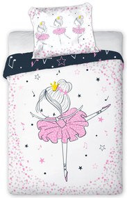 FARO Obliečky do postieľky 100x135 + 40x60 cm - Balerína 020