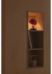 FARO 56103 - Stolná lampa s klipom 2v1 BELA 1xE27/15W/230V červená