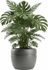 PLASTOVÝ KVETINÁČ LUNA CLASSIC 45,5X38 CM ANTRACITOVÁ