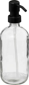 Arte Regal Dávkovač na mydlo/šampón/kondicionér dávkovač - 0,5l - číre sklo