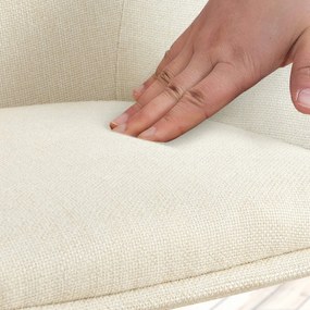 Židle Tipton, látka - krémová