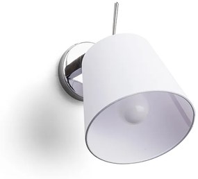 RENDL R11976 JERSEY nástenná lampa, s ramenom biela chróm