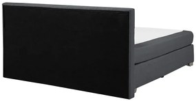 Manželská posteľ Boxspring 160 cm ADIR (s matracmi) (sivá). Vlastná spoľahlivá doprava až k Vám domov. 1007077