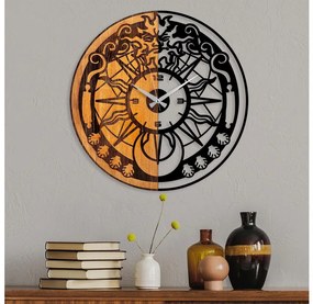 Nástenné hodiny pr. 56 cm 1xAA drevo/kov