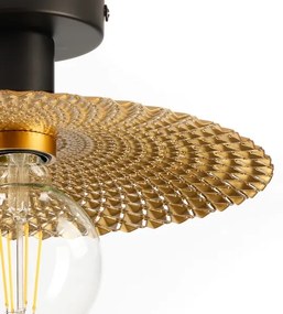 ONLI - Stropné svietidlo GOLDEN 1xE27/22W/230V pr. 28 cm zlatá/čierna