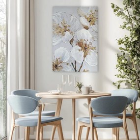 Obraz s ručne maľovanými prvkami 70x100 cm Petal Glow – Styler
