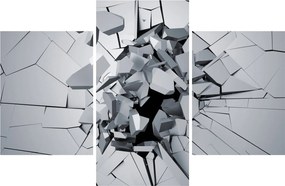 Obraz abstrakcie 3D (90x60 cm)