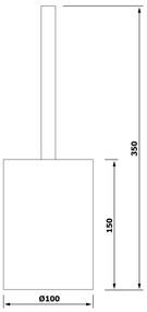 AQUALINE - BAMBUS WC kefa na postavenie, bambus, BI004