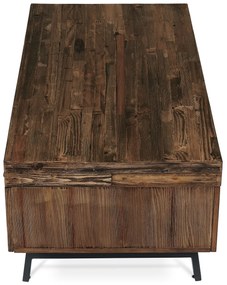 Konferenčný stôl z masívu borovice, 120 x 60 x 48 cm