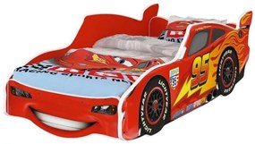 Detská posteľ Ourbaby Zygzak McQueen červená čierna 160x80 cm