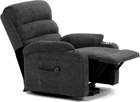 Polohovacie kreslo sivé, elektrické TV-S8348 GREY2