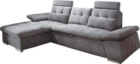 XXXLutz ROHOVÁ SEDAČKA, textil, kompozitné drevo, tmavosivá MID.YOU - Sedačky - 002220026404