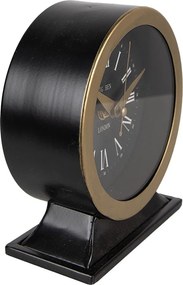 Čiernozlaté antik stolné hodiny Big Ben London - 12*6*14 cm / 1*AA
