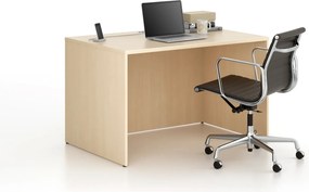 Kancelársky písací stôl FRAME, 120x80 cm, breza
