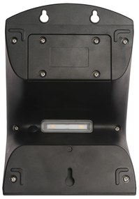 Exteriérové solárne nástenné LED svietidlo Butterfly, 1x LED 3,2w, čierna, pohybový senzor