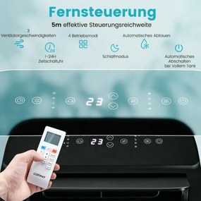 4 v 1 Prenosná klimatizácia 14000 BTU Vykurovanie a chladenie a ventilátor a odvlhčovanie (4,1 kW-14000-40m?)