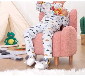 Detské kreslo TOBI ružové