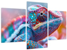 Obraz - Sfarbený chameleón (90x60 cm)