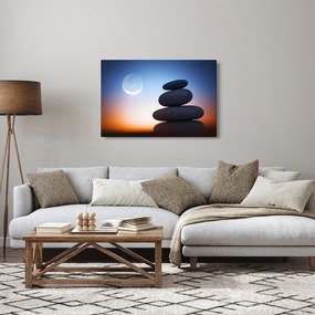 Obraz poskladaných kameňov na sebe (90x60 cm)