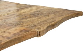 Jedálenský rozkladací stôl Edge 180/280 cm z masívu hnedý/čierny