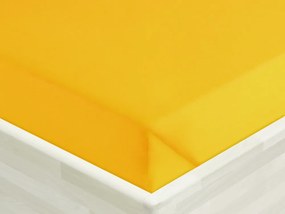 Biante Bavlnené prestieradlo/plachta Moni MOD-501 Sýto žlté 140 x 260 cm