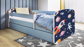 XXXLutz POSTEĽ PRE DETI A MLÁDEŽ 80/160 cm, modrá, biela MID.YOU - Detské izby - 00214200024M