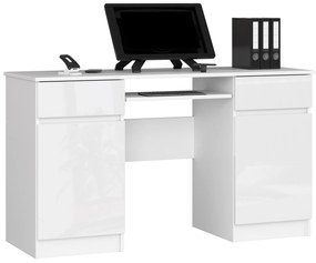 PC stolík Bahadur  (biely lesk). Vlastná spoľahlivá doprava až k Vám domov. 1069651