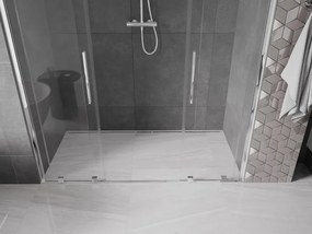 Mexen Velar Duo, posuvné dvere do otvoru 170x200 cm, 8mm číre sklo, chrómový profil, 871-170-000-02-01