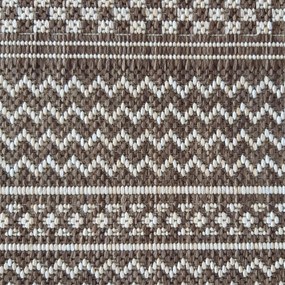 DY Hnedý obojstranný koberec s geometrickým vzorom Zara 12 Rozmer: 200x290 cm