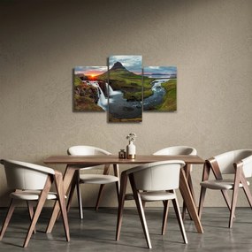 Obraz - Kirkjufell pri západe slnka (90x60 cm)