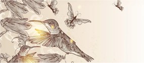 Obraz - Kolibríky (120x50 cm)