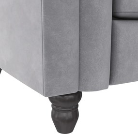 Svetlosivá zamatová pohovka 236 cm Felix – Støraa