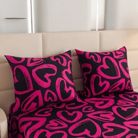 Obliečky z mikrovlákna AMORYS ružové Rozmer obliečky: 2 ks 70 x 80 cm | 160 x 200 cm