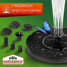 InternetovaZahrada Solárna fontána 180 l/h - čierna