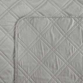Dekorstudio Zamatový prehoz na posteľ LUIZ8 v striebornej farbe Rozmer prehozu (šírka x dĺžka): 170x210cm