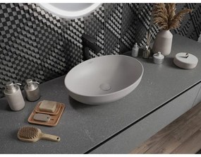 Mexen Cornelia, umývadlo na dosku 50 x 36 cm, sivá matná, 21885067