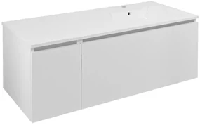 Sapho Sapho, LOREA skrinka s umývadlom 121x46x51,5cm (30+90 cm), pravá, biela matná, LE090-3131-R-01