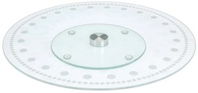 Excellent Houseware Sklenený otočný servírovací podnos Brody, (fi) 30 cm