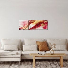 Obraz - Abstrakcia (s hodinami) (90x30 cm)