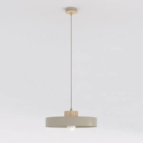 Závesný luster na lane KIVI 1xE27/15W/230V béžový