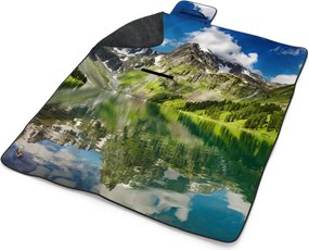Sablio Plážová deka Odraz hôr na jazere: 200x140 cm