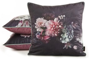 DEKORAČNÁ OBLIEČKA NA VANKÚŠ VELVET 137 45X45 CM KVETY