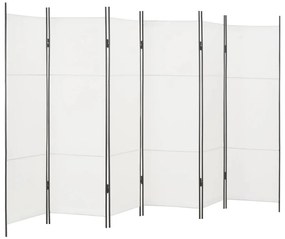 6-panelový paraván biely 300x180 cm 280259