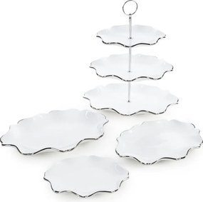 Dekorstudio Dekoratívna misa AUREN 30x21 cm - biela