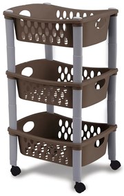 STEFANPLAST Kuchynský vozík Otello, sivý