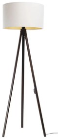 Stojacia lampa STANDART 1xE27/60W/230V biela/wenge