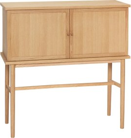 Skrinka v dekore duba v prírodnej farbe 90x90 cm Dash – Hübsch